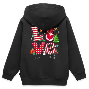 Being Aunt Is A Little Bit Parent Teach - Kinder Premium Organic Zip Hoodie - Schwarz - Hinten - AI Model Kid Male (0cm)