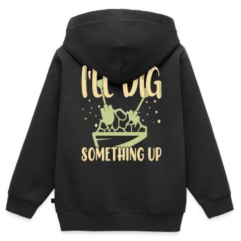 Gold Panning Gold Panning Gold Prospectors Gold - Kinder Premium Organic Zip Hoodie - Schwarz - Hinten - AI Model Kid Male (0cm)