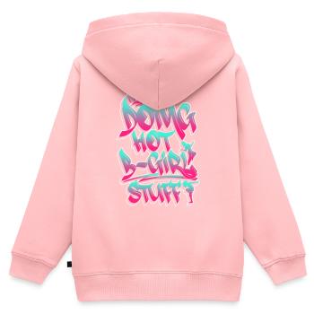 Doing Hot B-Girl Stuff - Breakdance Hip Hop - Kinder Premium Organic Zip Hoodie - Rosa - Hinten - AI Model Kid Female (0cm)