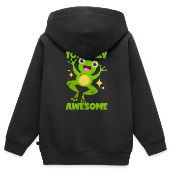 Great toad - Kids Premium Organic Zip-up Hoodie - black - Back - AI Model Kid Male (0cm)