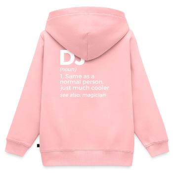 DJ Auftritt Auflegen - Kinder Premium Organic Zip Hoodie - Rosa - Hinten - AI Model Kid Female (0cm)