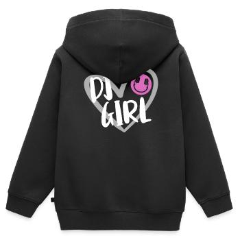 DJ Auftritt Auflegen - Kinder Premium Organic Zip Hoodie - Schwarz - Hinten - AI Model Kid Male (0cm)
