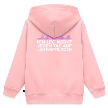 DJ Auftritt Auflegen - Kinder Premium Organic Zip Hoodie - Rosa - Hinten - AI Model Kid Female (0cm)
