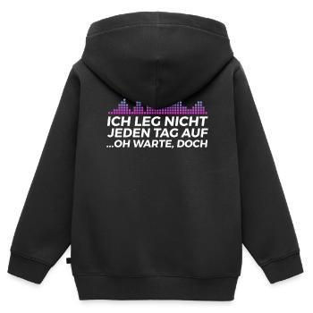 DJ Auftritt Auflegen - Kinder Premium Organic Zip Hoodie - Schwarz - Hinten - AI Model Kid Male (0cm)
