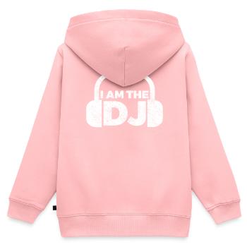 DJ Auftritt Auflegen - Kinder Premium Organic Zip Hoodie - Rosa - Hinten - AI Model Kid Female (0cm)