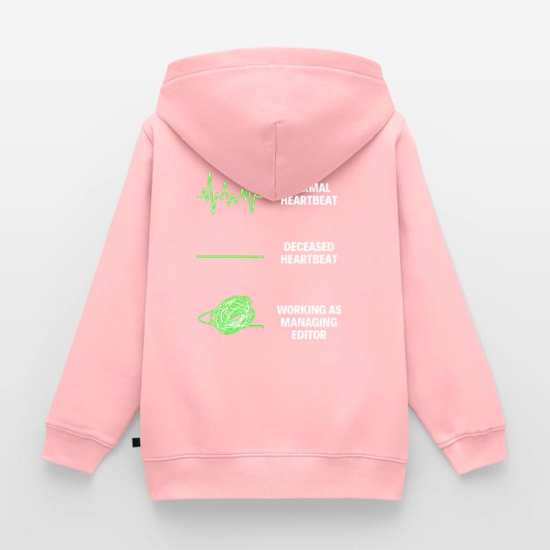 Manager Accounts Professional Worker Kids Premium Organic Zip-up Hoodie