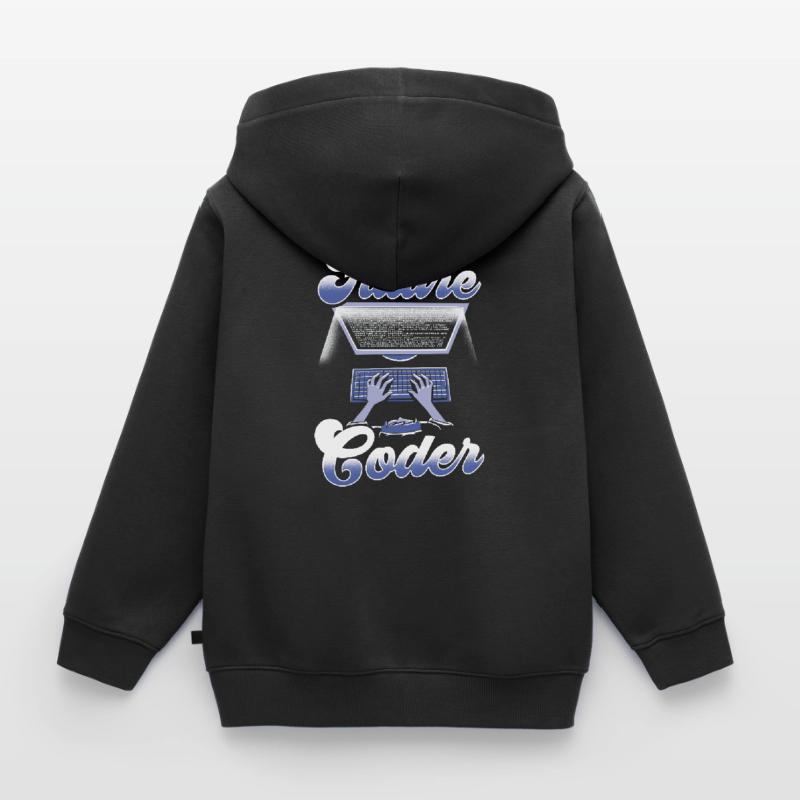 Zukünftiger Coder Code Programmierer Coding Kinder Premium Organic Zip Hoodie