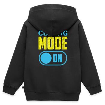 Programmiermodus Ein Coding Coder Programmierer - Kinder Premium Organic Zip Hoodie - Schwarz - Hinten - AI Model Kid Male (0cm)