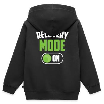 Erholung Modus Ein Patient Überlebender Erholen - Kinder Premium Organic Zip Hoodie - Schwarz - Hinten - AI Model Kid Male (0cm)