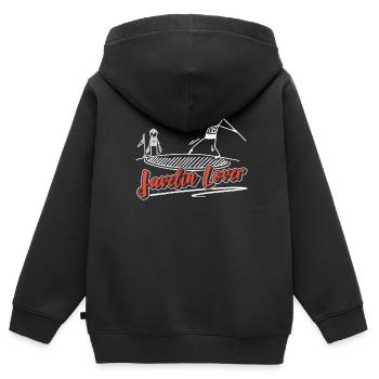 Speerwerfen Liebhaber Speer Speerwurf Speerwerfer - Kinder Premium Organic Zip Hoodie - Schwarz - Hinten - AI Model Kid Male (0cm)