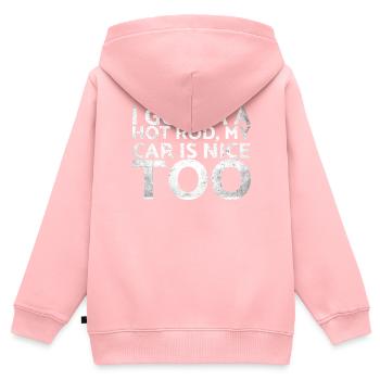 I Gota A Hot Rod Mein Auto Ist Auch Schön Für - Kinder Premium Organic Zip Hoodie - Rosa - Hinten - AI Model Kid Female (0cm)