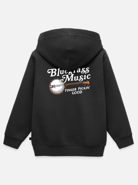 Banjo - Kinder Premium Organic Zip Hoodie - Schwarz