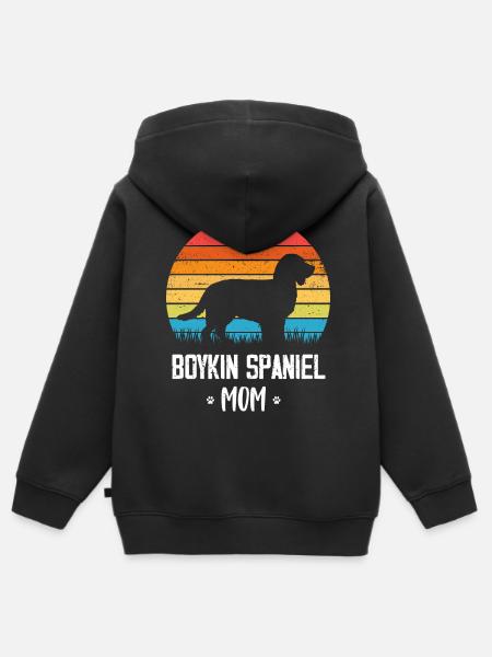 Boykin Spaniel - Kinder Premium Organic Zip Hoodie - Schwarz