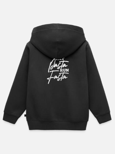 Running Runner Jogging Jogging Runner Cadeau - Kinder Premium zip hoodie biologisch - zwart