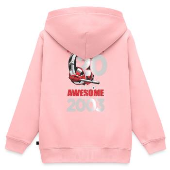 Level Unlocked 20 Jahre alt 2003 Headset Gaming - Kinder Premium Organic Zip Hoodie - Rosa - Hinten - AI Model Kid Female (0cm)