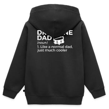 Drumline Trommeln Geschenk - Kinder Premium Organic Zip Hoodie - Schwarz - Hinten - AI Model Kid Male (0cm)
