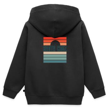 Santa Cruz - Sweat Premium à capuche zippé enfant bio - noir - Dos - AI Model Kid Male (0cm)