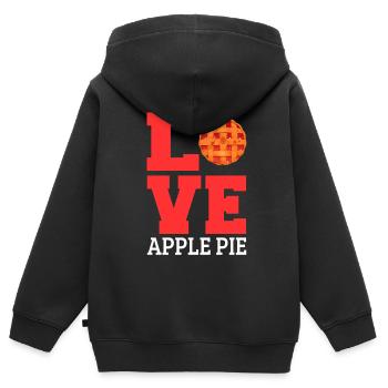 Apple pie - Kids Premium Organic Zip-up Hoodie - black - Back - AI Model Kid Male (0cm)
