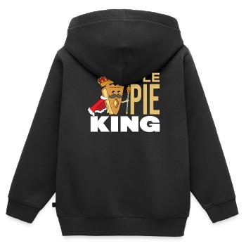 Apple pie - Kids Premium Organic Zip-up Hoodie - black - Back - AI Model Kid Male (0cm)