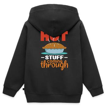 Apple pie - Kids Premium Organic Zip-up Hoodie - black - Back - AI Model Kid Male (0cm)
