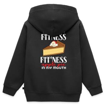 Apple pie - Kids Premium Organic Zip-up Hoodie - black - Back - AI Model Kid Male (0cm)