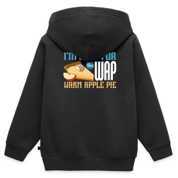 Apple pie - Kids Premium Organic Zip-up Hoodie - black - Back - AI Model Kid Male (0cm)