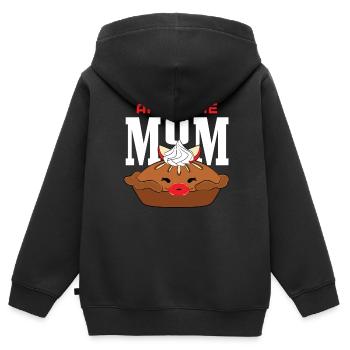 Apple pie - Kids Premium Organic Zip-up Hoodie - black - Back - AI Model Kid Male (0cm)