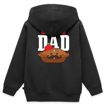 Apple pie - Kids Premium Organic Zip-up Hoodie - black - Back - AI Model Kid Male (0cm)