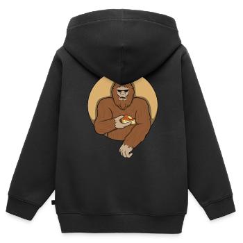 Apple pie - Kids Premium Organic Zip-up Hoodie - black - Back - AI Model Kid Male (0cm)