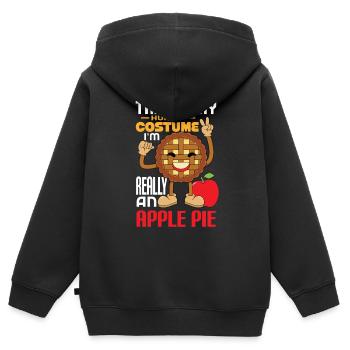 Apple pie - Kids Premium Organic Zip-up Hoodie - black - Back - AI Model Kid Male (0cm)