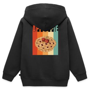 Apple pie - Kids Premium Organic Zip-up Hoodie - black - Back - AI Model Kid Male (0cm)