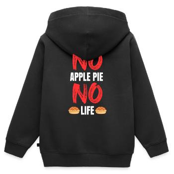 Apple pie - Kids Premium Organic Zip-up Hoodie - black - Back - AI Model Kid Male (0cm)