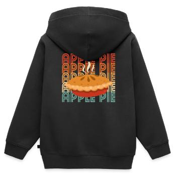 Apple pie - Kids Premium Organic Zip-up Hoodie - black - Back - AI Model Kid Male (0cm)