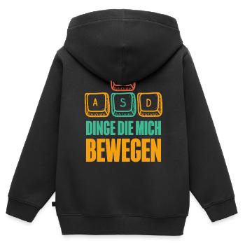 Pc Gamer Gaming - Kinder Premium Organic Zip Hoodie - Schwarz - Hinten - AI Model Kid Male (0cm)