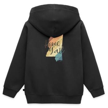 Mississippi Home Y'all USA Amerika - Kinder Premium Organic Zip Hoodie - Schwarz - Hinten - AI Model Kid Male (0cm)