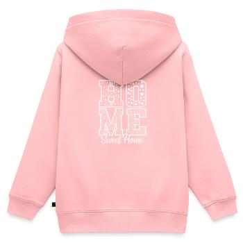 Utah Home Sweet Home États-Unis Amérique - Sweat Premium à capuche zippé enfant bio - rose - Dos - AI Model Kid Female (0cm)