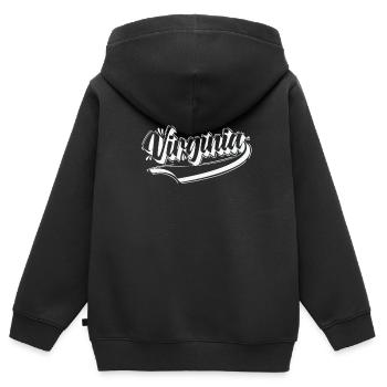 Virginie États-Unis Amérique État - Sweat Premium à capuche zippé enfant bio - noir - Dos - AI Model Kid Male (0cm)