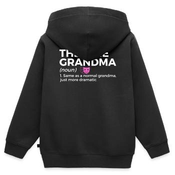 Theater Schauspieler - Kinder Premium Organic Zip Hoodie - Schwarz - Hinten - AI Model Kid Male (0cm)