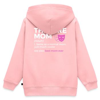 Theater Schauspieler - Kinder Premium Organic Zip Hoodie - Rosa - Hinten - AI Model Kid Female (0cm)
