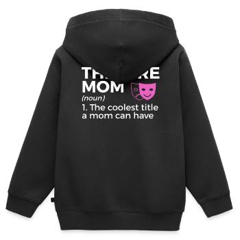 Theater Schauspieler - Kinder Premium Organic Zip Hoodie - Schwarz - Hinten - AI Model Kid Male (0cm)