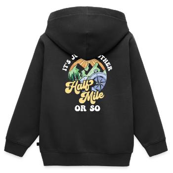 Es Ist Nur Eine Weitere Halbe Meile Oder So - Kinder Premium Organic Zip Hoodie - Schwarz - Hinten - AI Model Kid Male (0cm)