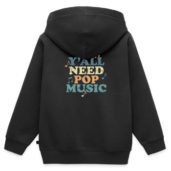 Y'all need Pop Music Sänger Stars - Kinder Premium Organic Zip Hoodie - Schwarz - Hinten - AI Model Kid Male (0cm)