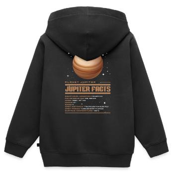Jupiter - Sweat Premium à capuche zippé enfant bio - noir - Dos - AI Model Kid Male (0cm)