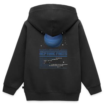 Neptune - Sweat Premium à capuche zippé enfant bio - noir - Dos - AI Model Kid Male (0cm)