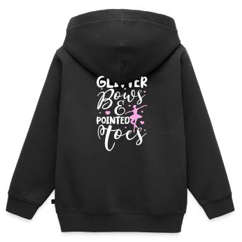 Ballett Ballerina Ballet-Tänzerin Tanzen Geschenk - Kinder Premium Organic Zip Hoodie - Schwarz - Hinten - AI Model Kid Male (0cm)