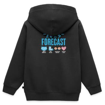 Grossesse - Sweat Premium à capuche zippé enfant bio - noir - Dos - AI Model Kid Male (0cm)