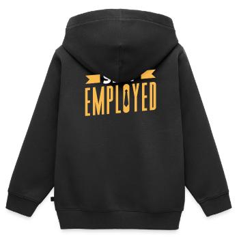 Freelance indépendant Freelance - Sweat Premium à capuche zippé enfant bio - noir - Dos - AI Model Kid Male (0cm)