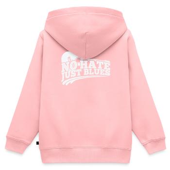 No hate just Blues Musik Trompete - Kinder Premium Organic Zip Hoodie - Rosa - Hinten - AI Model Kid Female (0cm)