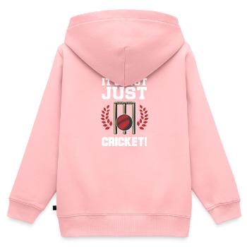 Cricket - Kinder Premium Organic Zip Hoodie - Rosa - Hinten - AI Model Kid Female (0cm)
