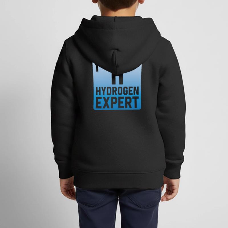 Hydrogen Expert Hydrogen Energy Element Kids Premium Organic Zip-up Hoodie
